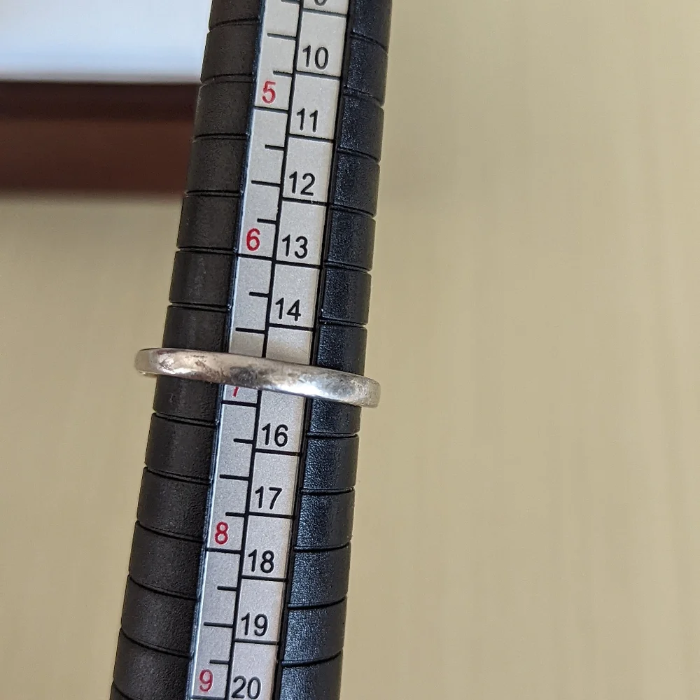 Blue Topaz Ring with CZ accents - Picture 5 of 5